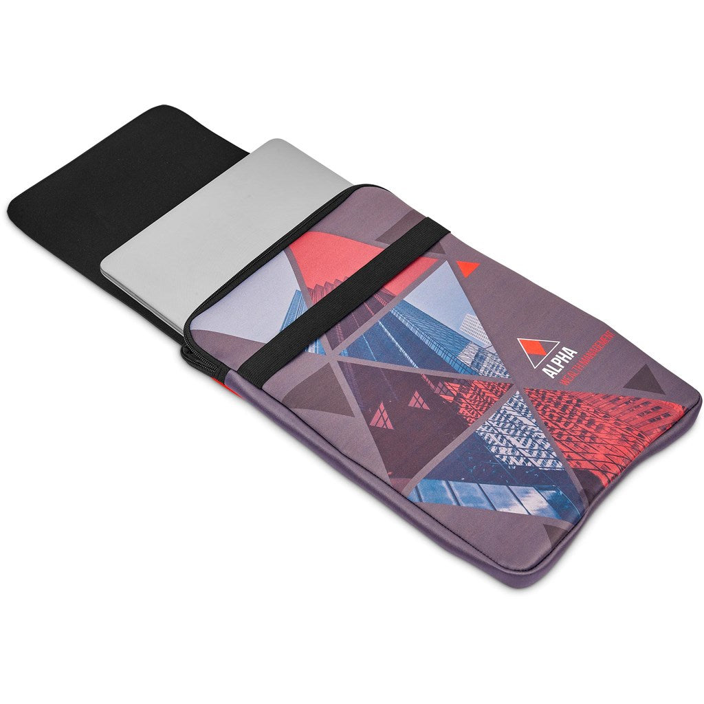Pre-Printed Sample Hoppla Grotto Neoprene Laptop Sleeve With Build-In Mouse Pad